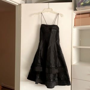 Dave Johnny Black Cocktail Dress